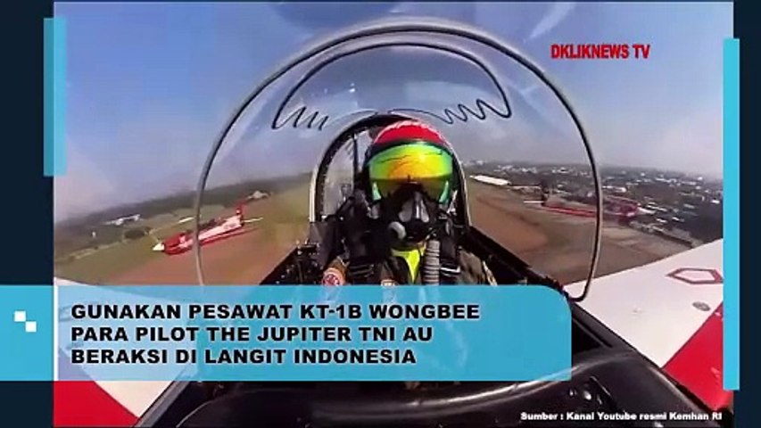 Gunakan Pesawat KT-1B Wongbee Para Pilot The Jupiter TNI AU Beraksi di Langit Indonesia