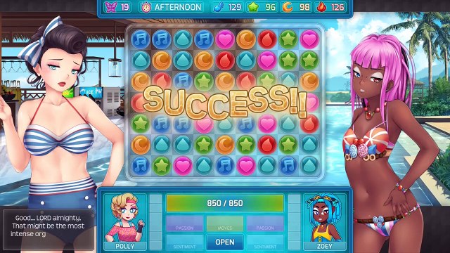 polly all dialogue events pairs Huniepop 2 Double date