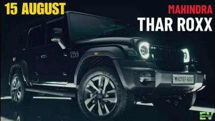 Mahindra Thar Roxx 15 अगस्त को मारेगी एंट्री, पहली झलक भी आई सामने; देखिए