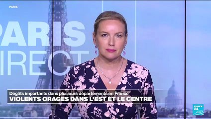 France : d'importants dégâts après de violents orages dans l'Est et le centre du pays