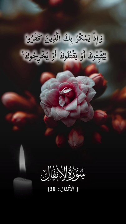 ﴿ وَإِذْ يَمْكُرُ بِكَ الَّذِينَ كَفَرُوا لِيُث...