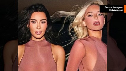 Kim Kardashian ja Olivia Pierson hurmaavat fanit poseeraamalla yhdessä läpinäkyvissä asuissa