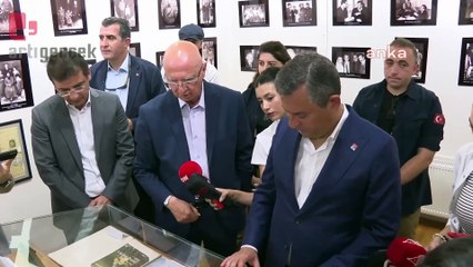 Özgür Özel, Orhan Kemal Müzesi’ni ziyaret etti