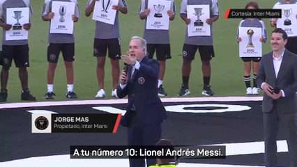 El homenaje del Inter Miami a Messi y sus 45 títulos