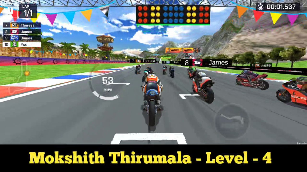 Moto Rider Bike Racing Game Level 4 || Bike Racing Gameplay || Mokshith Thirumala Gameplay