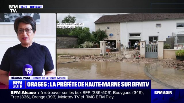 Nous n'avons pas de blessé grave à constater : la préfète de la Haute-Marne, Régine Pam, fait le bilan après les orages dévastateurs dans son département