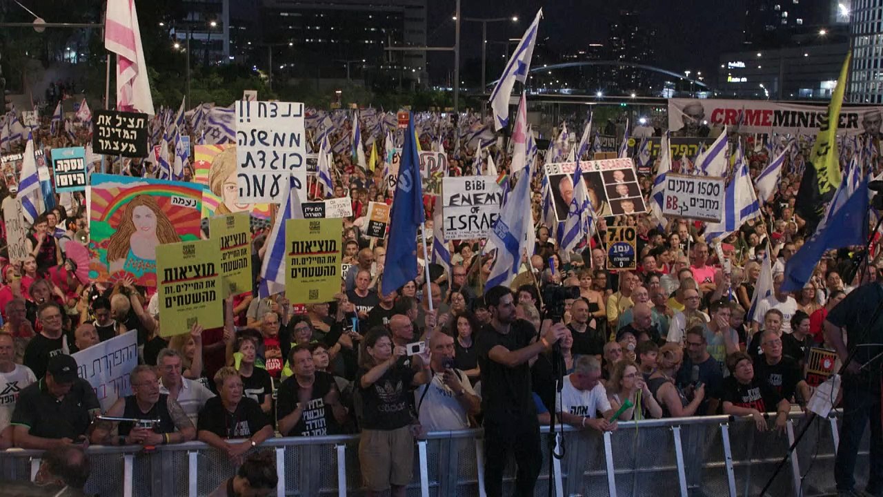 Israel: Großdemo gegen Netanjahu und für Geisel-Deal