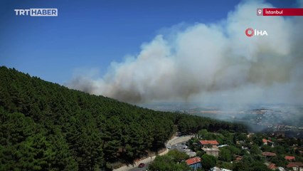 İstanbul Aydos Ormanı'nda yangın