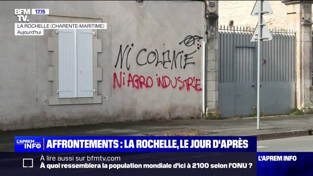 Manifestation anti-mégabassines: après le passage des casseurs, les habitants et commerçants de La Rochelle constatent les dégâts