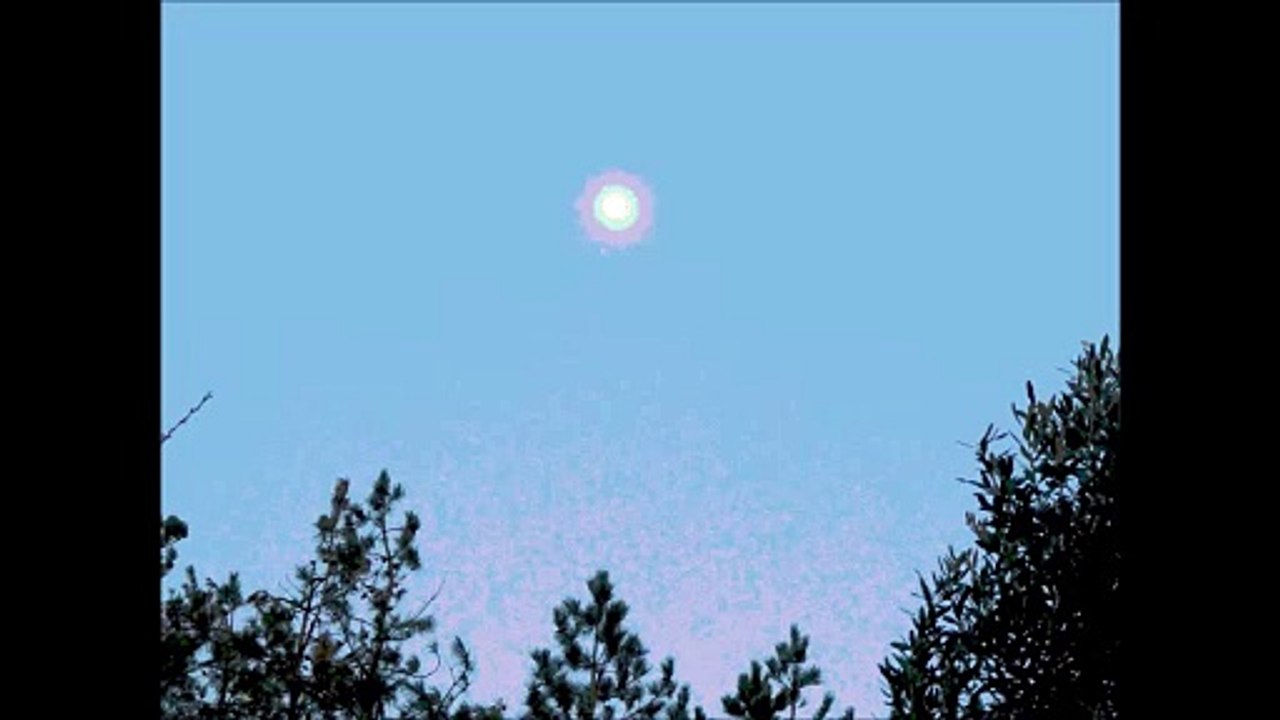La lune au dessus des arbres (Montage artistique)