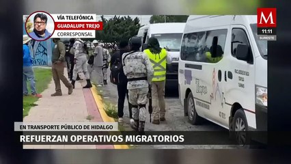 Download Video: En Hidalgo, fortalecen operativos migratorios en transporte público