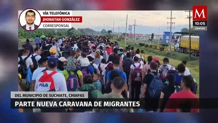 Nueva caravana migrante parte de Suchiate, Chiapas, para cumplir 'el sueño americano'