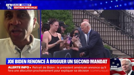 Retrait de Joe Biden: une décision historique et "un soulagement pour les démocrates", analyse le spécialiste Jean-Claude Beaujour