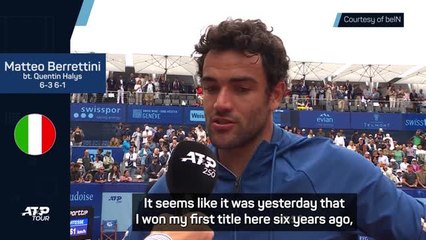 Berrettini delighted with 'special' full-circle Gstaad win