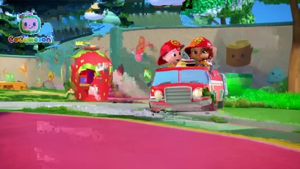 Wheels on the Fire Truck Song - CoComelon Nursery Rhymes & Kids Songs