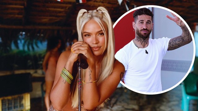 Sergio Ramos canta desde el Santiago Bernabéu los mejores éxitos de Karol G