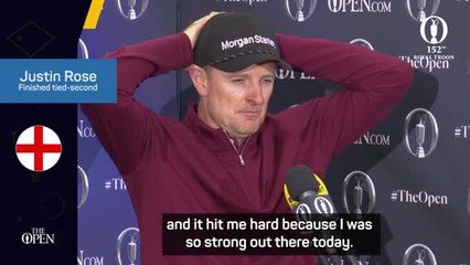 Rose 'gutted but proud' after Open defeat