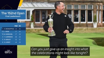 Download Video: Schauffele wins 2024 Open Championship