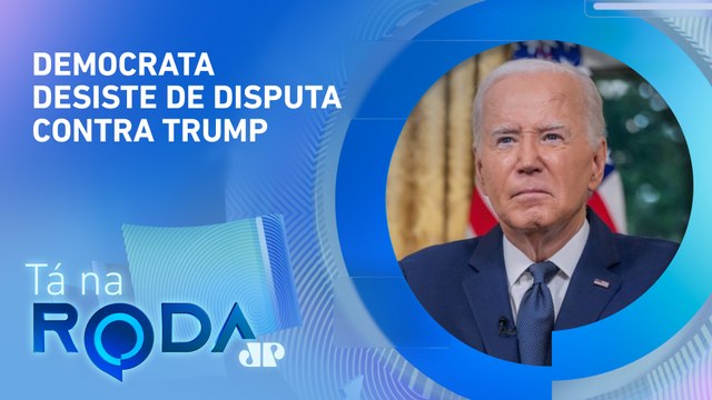 Como fica CORRIDA ELEITORAL nos EUA com desistência de BIDEN? Comentaristas analisam | TÁ NA RODA