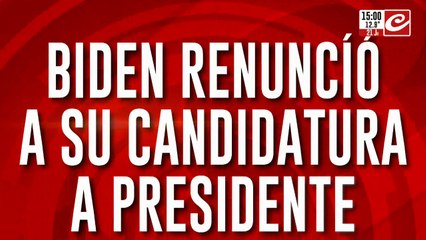 Biden renunció a su candidatura a presidente de EEUU