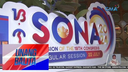 Sitwasyon sa Batasang Pambansa ngayong SONA 2024 | Unang Balita