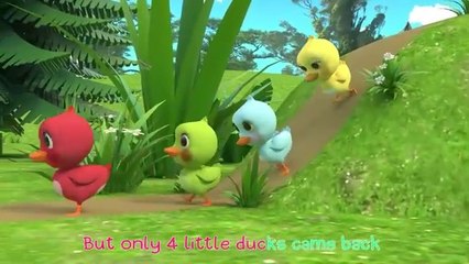 Five (5) Little Ducks song | The best song for kids | Newborn Baby Songs | Nursery Rhymes