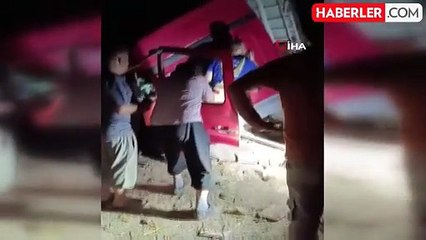 Başkentte facianın eşiğinden dönüldü: Karpuz dolu kamyon tren raylarına uçtu