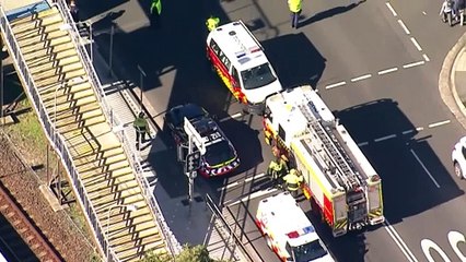 Father and toddler dead after pram falls on tracks in Sydney's south