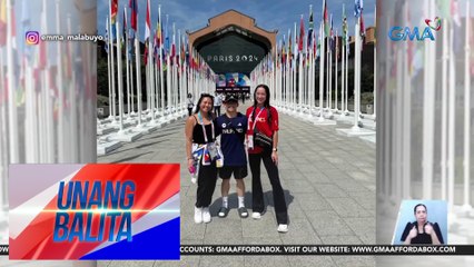PHL gymnasts Carlos Yulo, Aleah Finnegan, Levi Ruivivar, at Emma Malabuyo, nasa Olympic Village na | Unang Balita