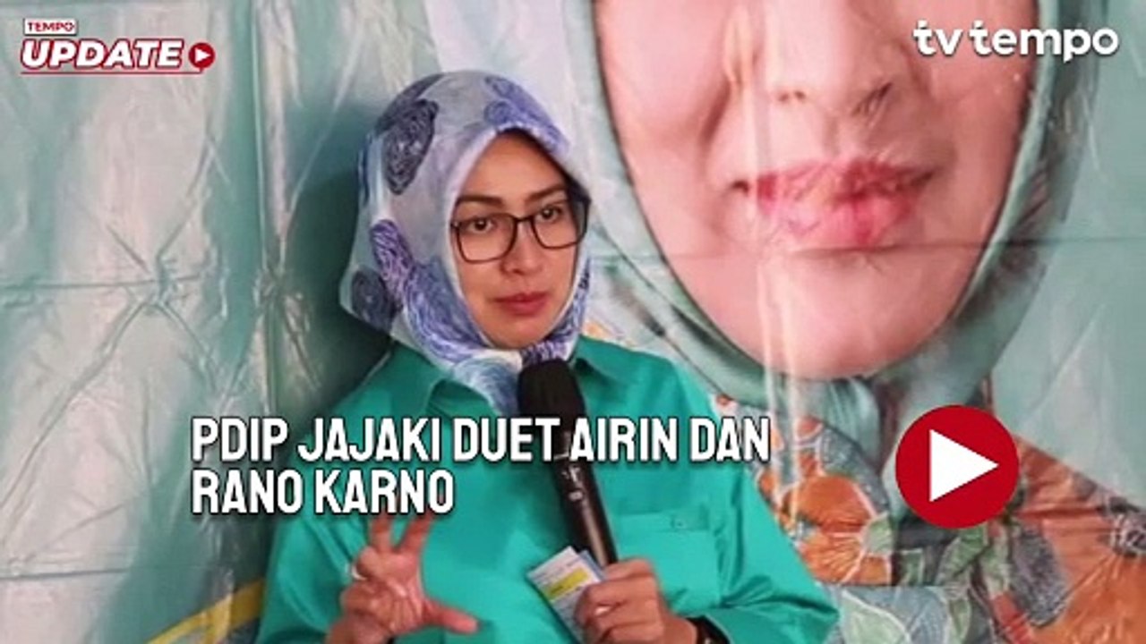 PDIP Jajaki Duet Airin dan Rano Karno di Pilgub Banten