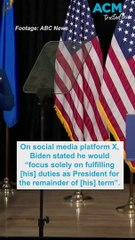 Joe Biden drops out of presidential race