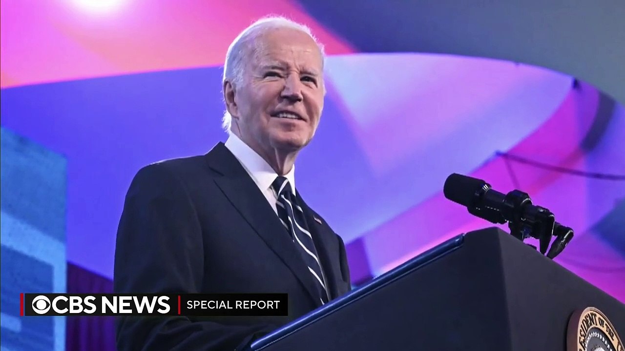 Elections US : Regardez le "Breaking News" de CBS qui a interrompu ses programmes pour annoncer le retrait de la Joe Biden