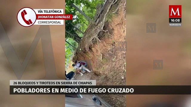 Pobladores que intentaban huir de sus comunidades se vieron atrapados en un fuego cruzado en Chiapas