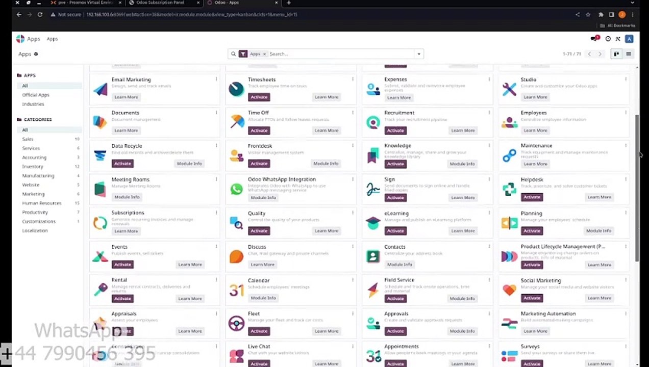 LICENCIA DE POR VIDA AGRIETADA PARA EMPRESAS DE ODOO 17