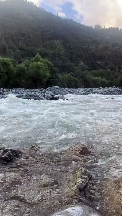Panjkor River at the evening