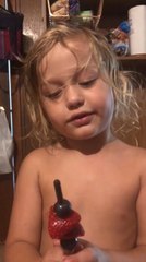 Snack Breaks off Kid's Hand Before Eating It