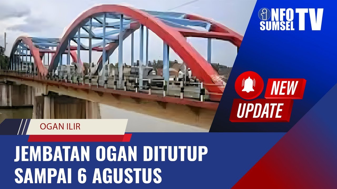 PERHATIAN! Jembatan Ogan I Direnovasi Mulai Har...