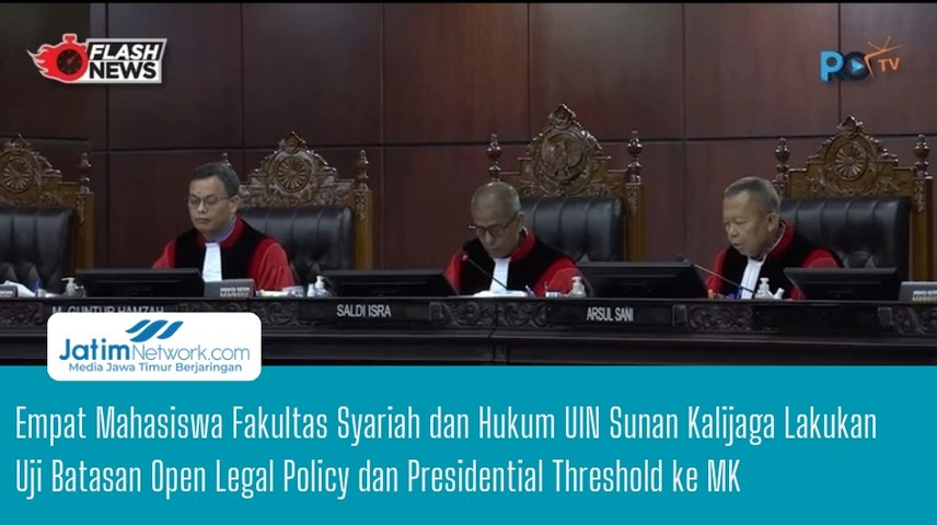 Empat Mahasiswa Fakultas Syariah dan Hukum UIN Sunan Kalijaga Lakukan Uji Batasan Open Legal Policy dan Presidential Threshold ke MK