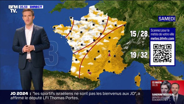 Des éclaircies sur une grande partie du pays malgré quelques averses dans le nord-ouest de l'Hexagone