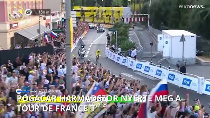 Tadej Pogacar háromszor nyerte meg a Tour de France-t 🚴‍♂️