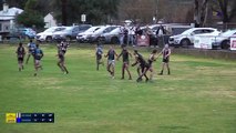 BFNL: Bailey Henderson kicks the winning goal for Castlemaine v Eaglehawk, rd 13, 2024