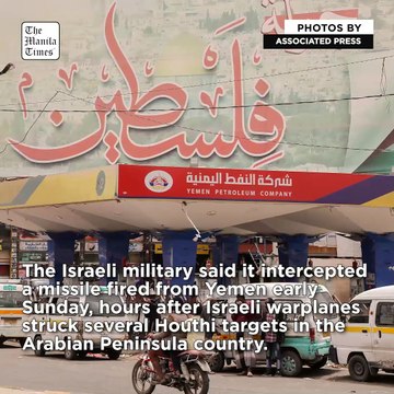 Israel shoots down a missile fired from Yemen hours after a deadly Israeli strike on Houthi rebels