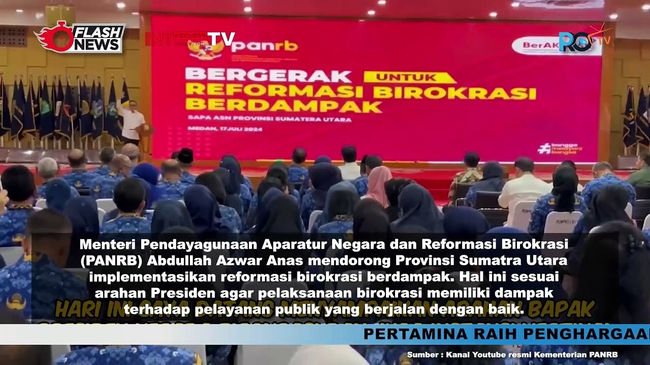 Berkunjung ke Medan Menteri PANRB Dukung Provinsi Sumatra Utara Implementasikan Birokrasi Berdampak