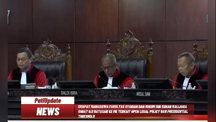 EMAPAT MAHASISWA FAKULTAS SYARIAH DAN HUKUM UIN SUNAN KALIJAGA SEBUT PASAL 222 UU PEMILU ADA MASALAH, GUGAT UJI BATASAN OPEN LEGAL POLICY DAN PRESIDENTIAL THRESHOLD  KE MK