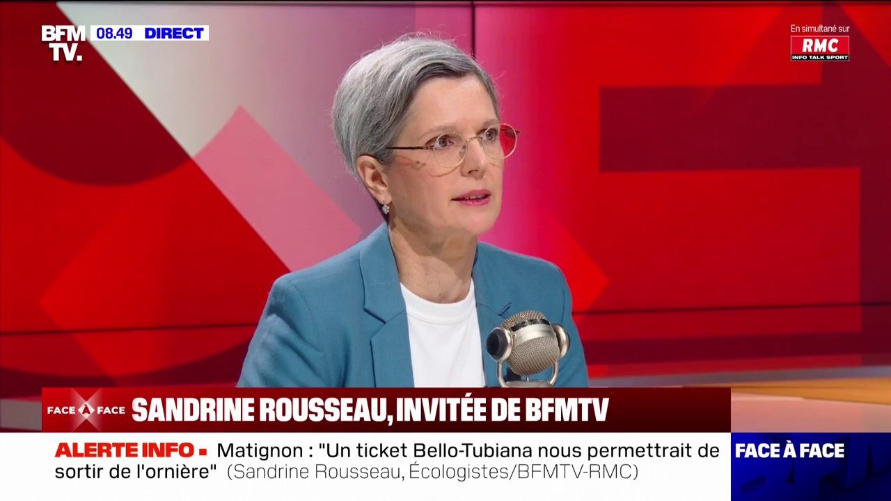 Athlètes israéliens aux JO: pour Sandrine Rousseau, "il faut une position internationale et ce n'est pas aux sportifs israéliens de subir cela"