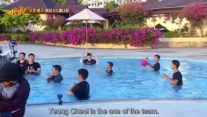 Water Volleyball Match (Part 2), Team Manager goes into the water, Lee Sang Min sleeping with Seo Jang Hoon