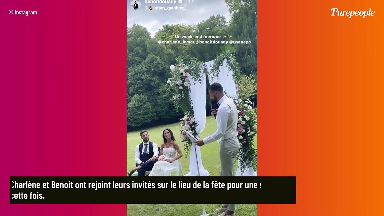 Charlène et Benoit (Secret Story) : Château, robe sublime... Découvrez leur mariage religieux célébré en grandes pompes