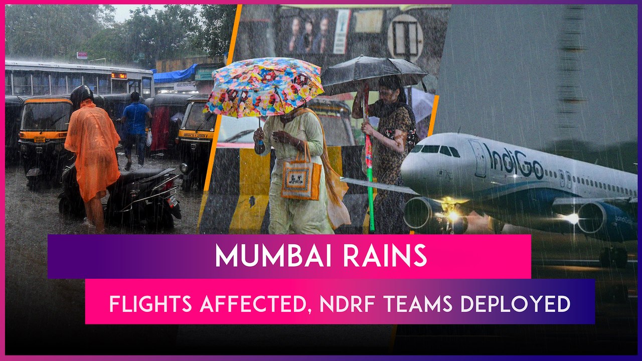 Mumbai Rains: Heavy Rainfall Lashes City Yet Again, Disrupts Flight Operations; NDRF Teams Deployed