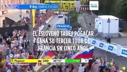 Tadej Pogačar gana su tercer Tour de Francia y logra un histórico doblete con el Giro de Italia