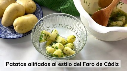 Patatas aliñadas al estilo del Faro de Cádiz